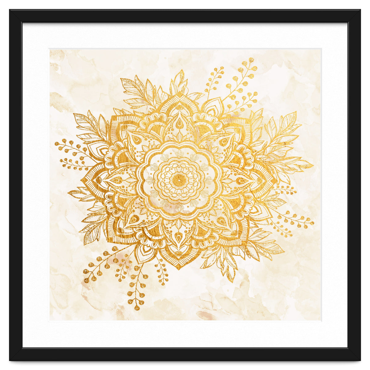 Queen Starring of Mandala-Gold Sunflower II