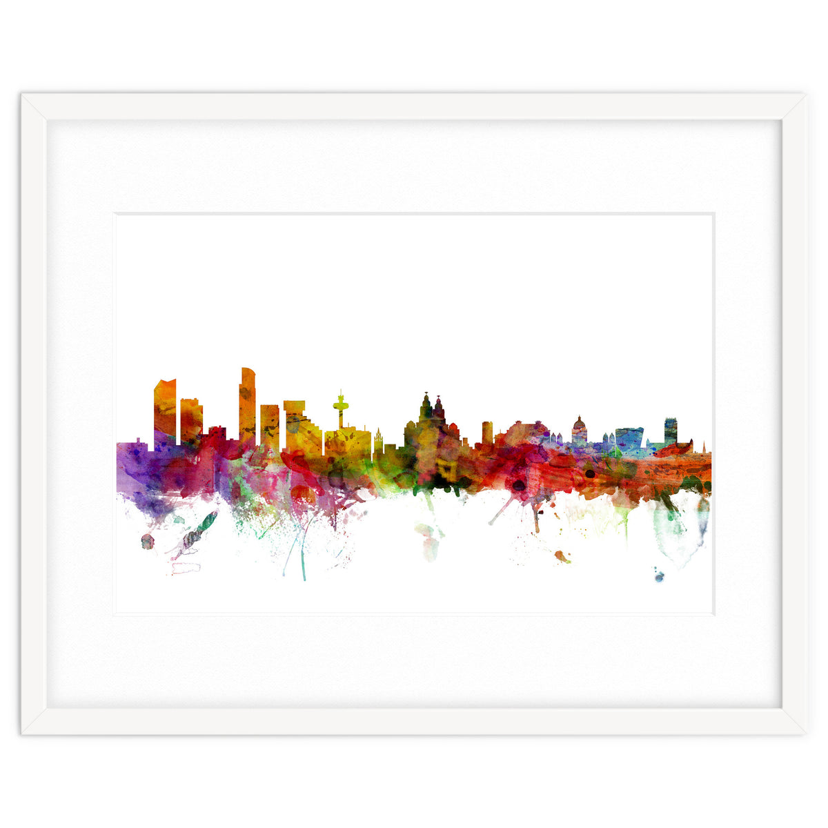 Liverpool England Skyline