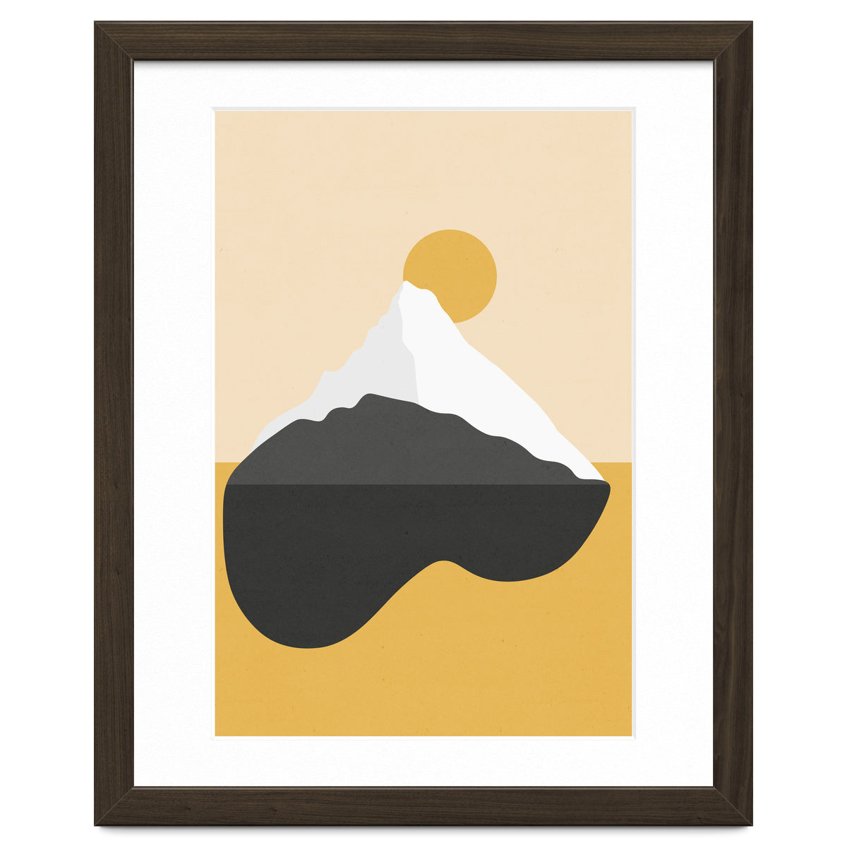 Abstract Mountain - Golden Desert