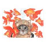 Scuba Cat  (Print Only) thumbnail