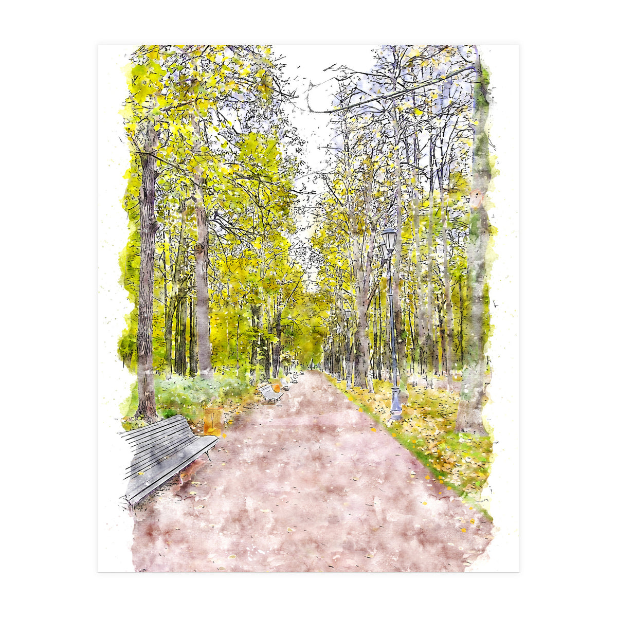 Autumn Alley (Print Only)