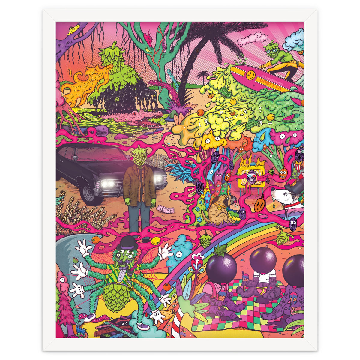 ABBEYDALE BREWERY COLLAB SERIES #2 FULL ILLUSTRATION - THORNBRIDGE, WILDE CHILD, RIDGESIDE, TORRSIDE, BOX SOCIAL, ORA BREWING