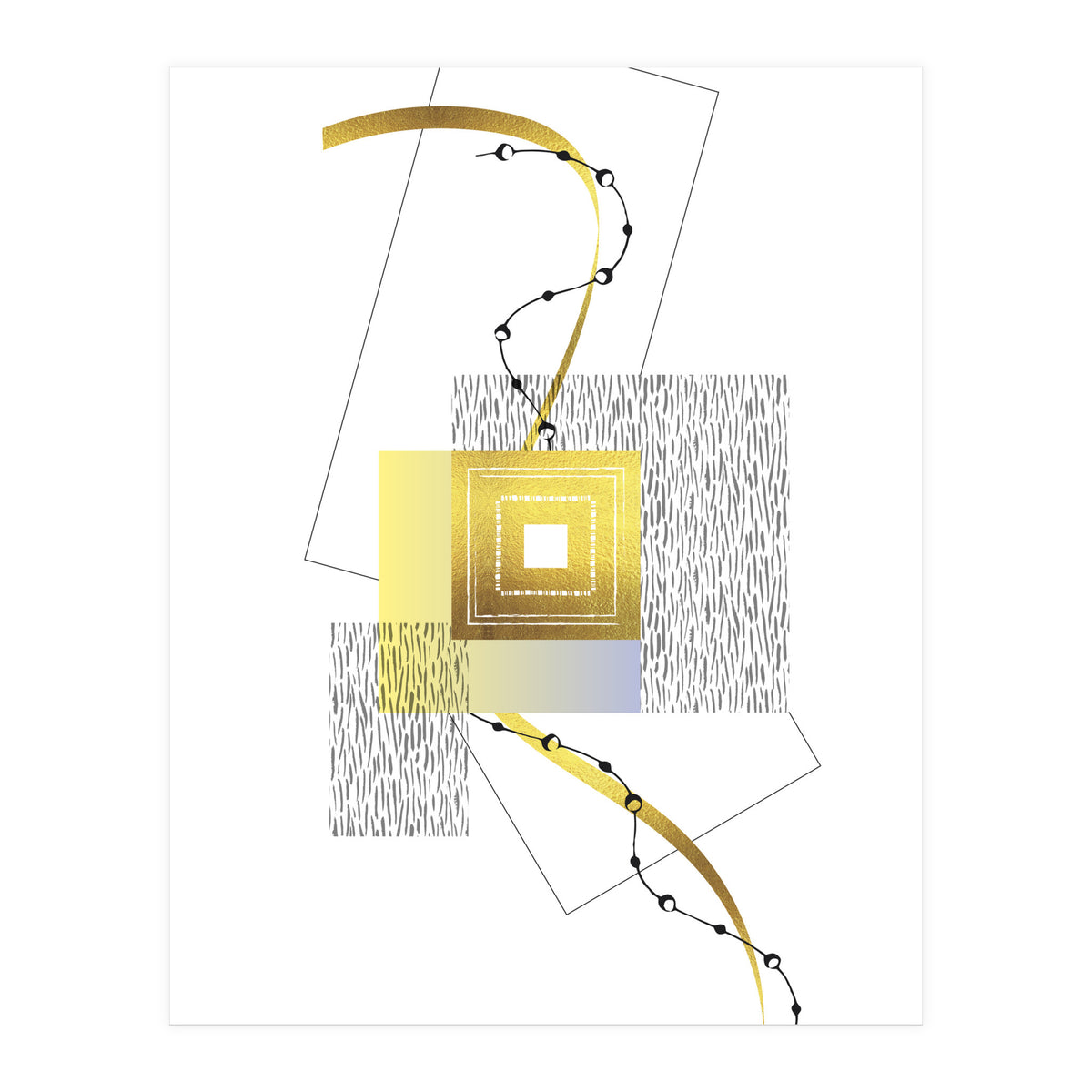 Posh Design No. 2 | gold (Print Only)