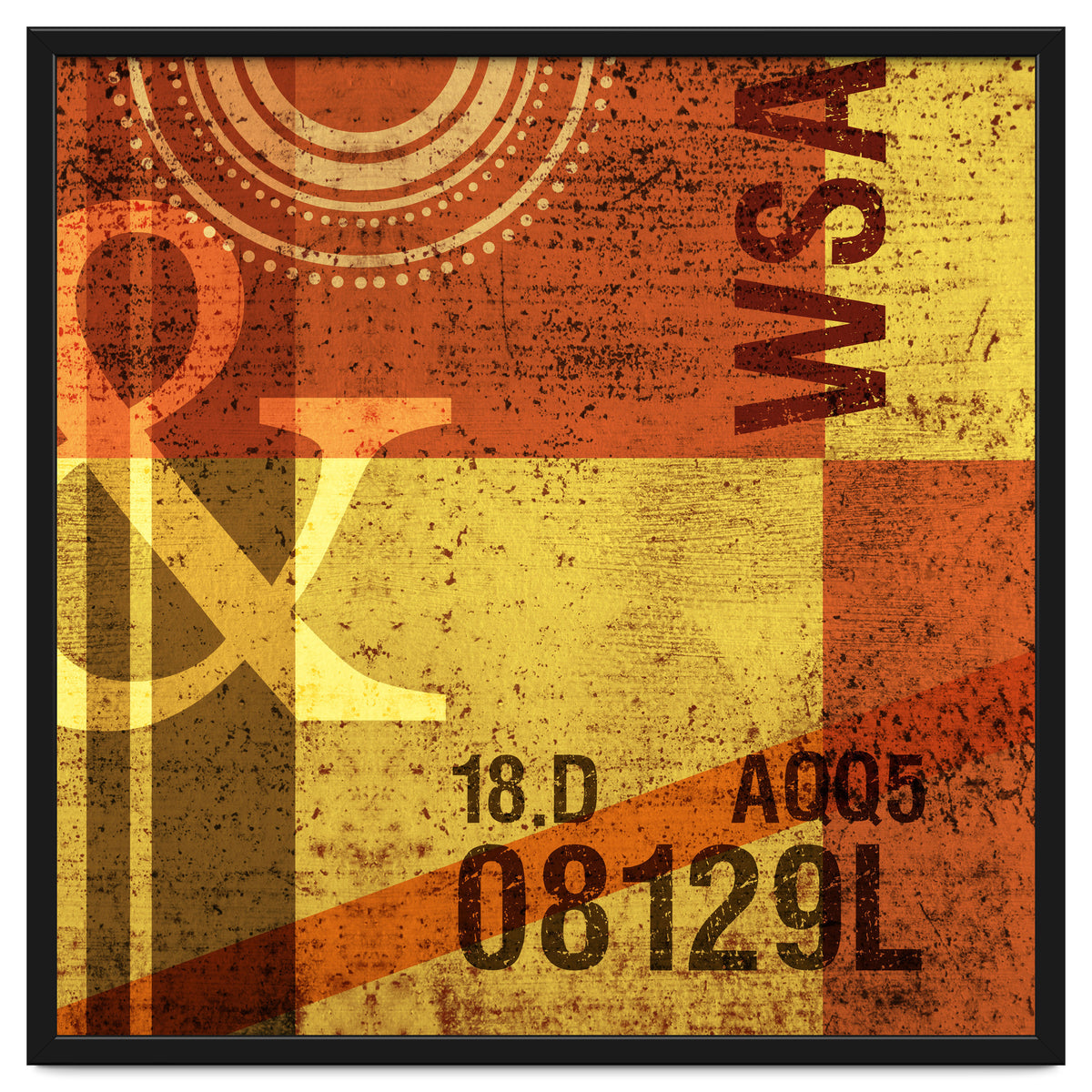 Abstract Industrial Yellow