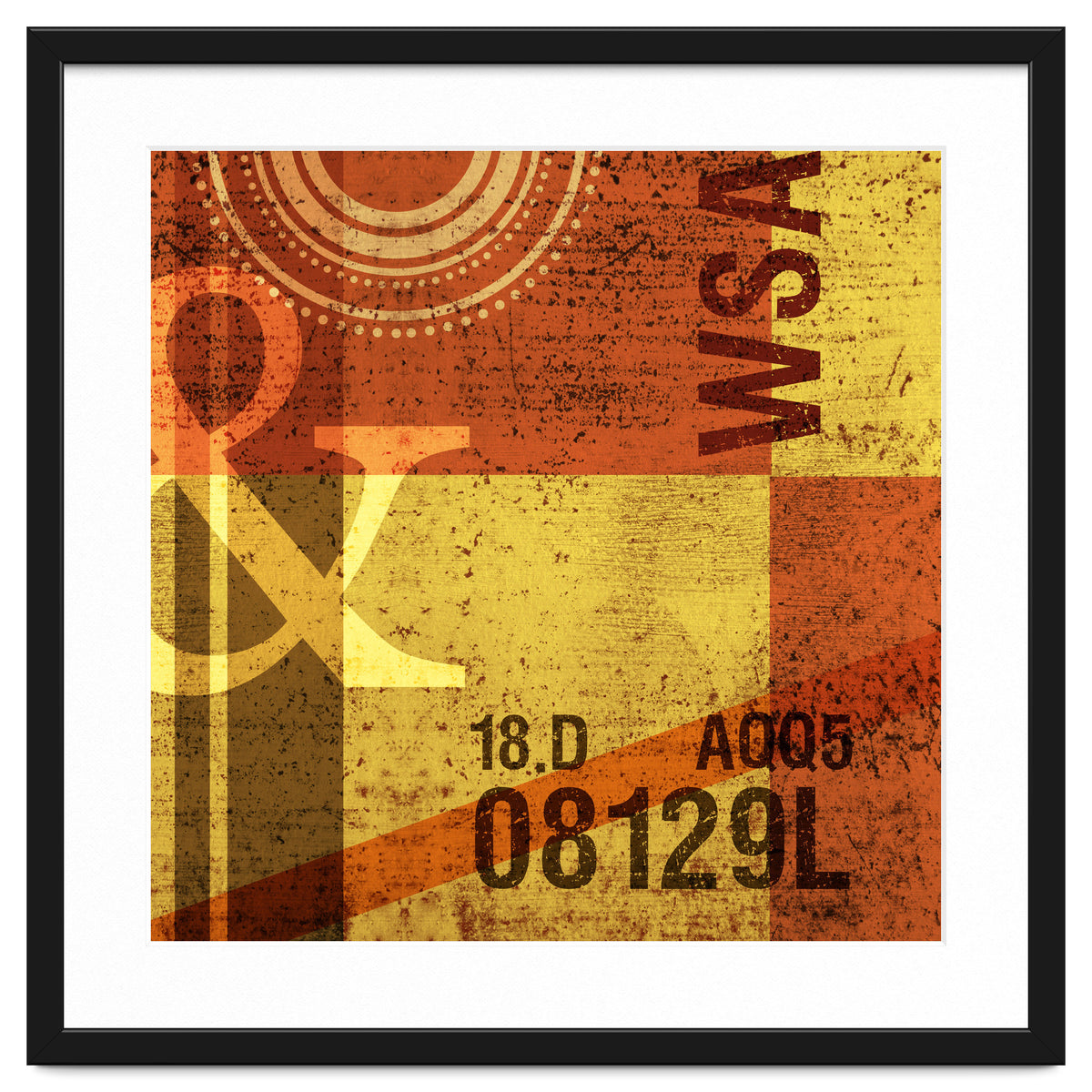 Abstract Industrial Yellow