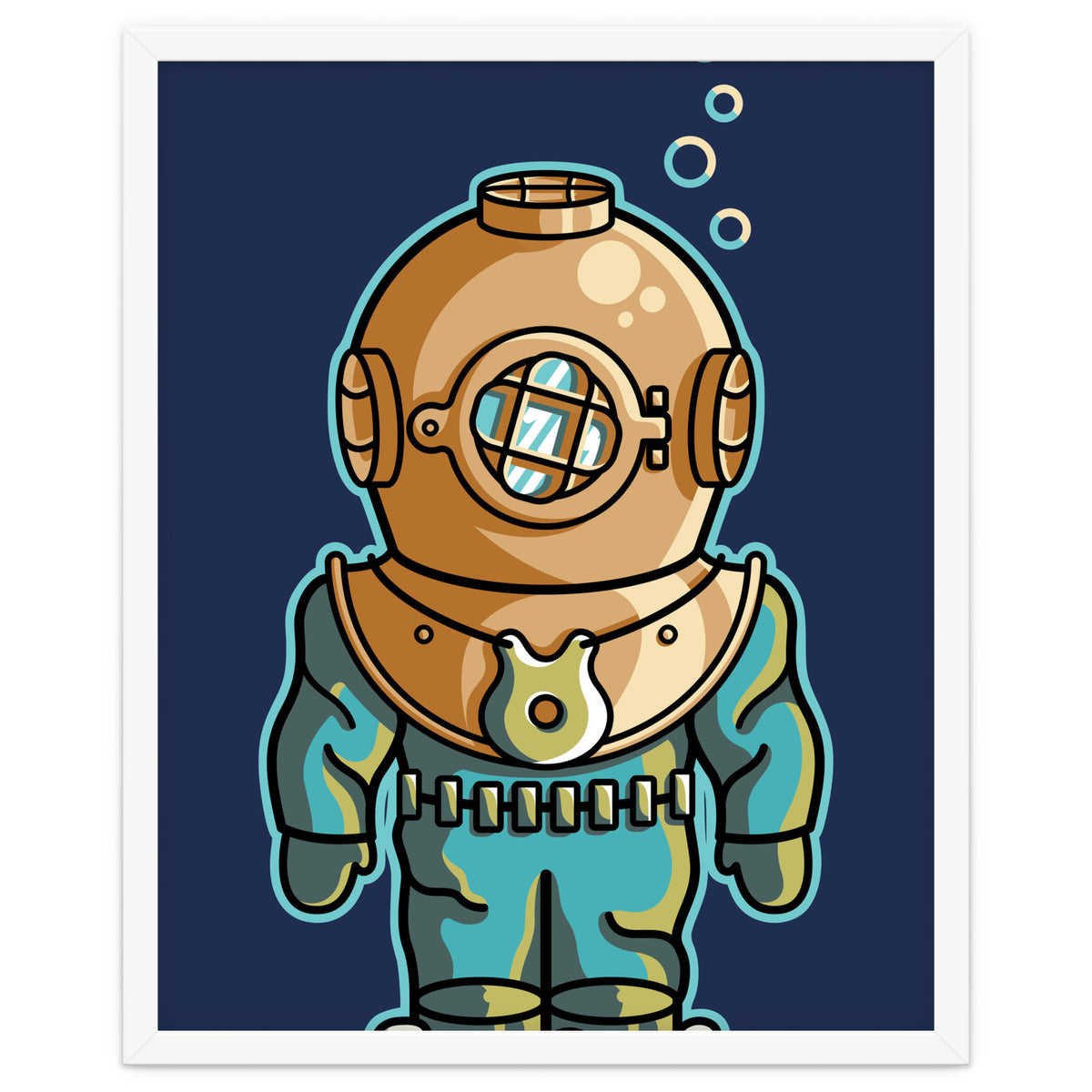 Cute Deep Sea Diver