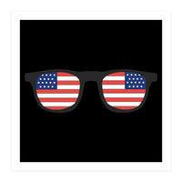 4th Of July, USA Glasses. (Print Only)