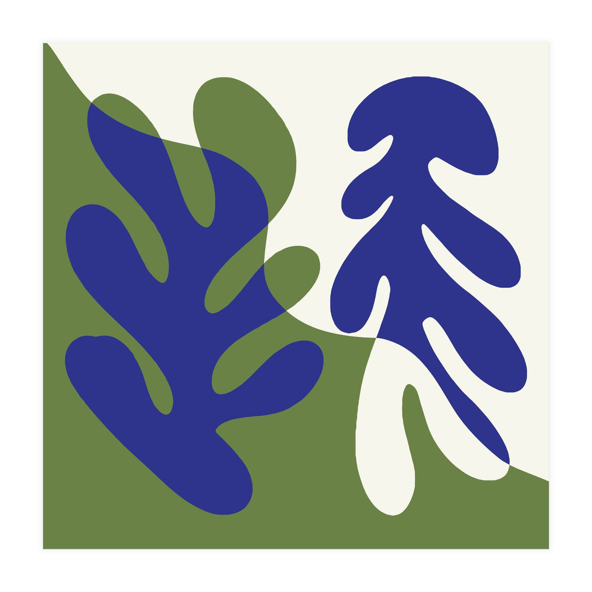 Matisse Inspired Organic Coral Shapes (Print Only)