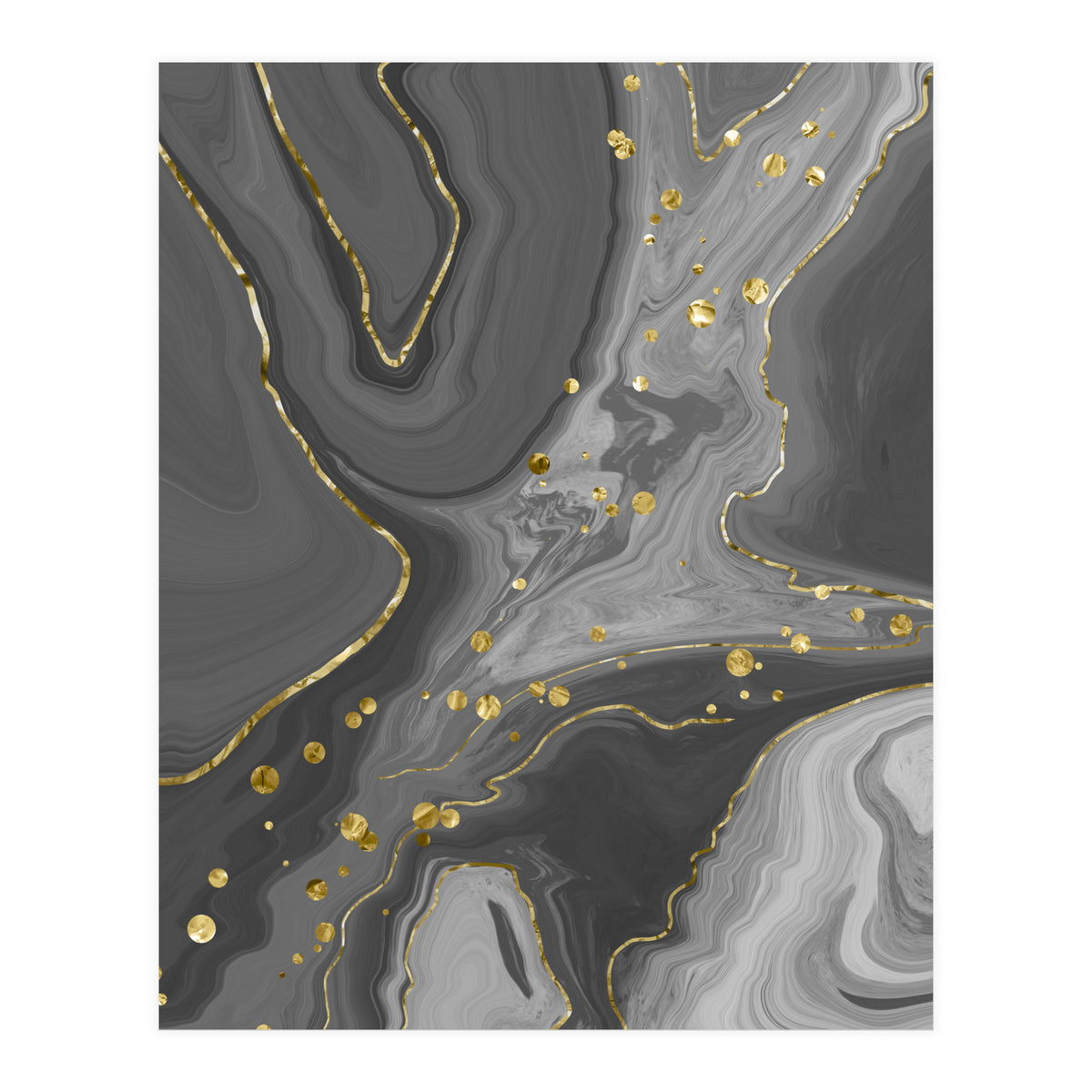 Liquid Marble No. 2 | black (Print Only)