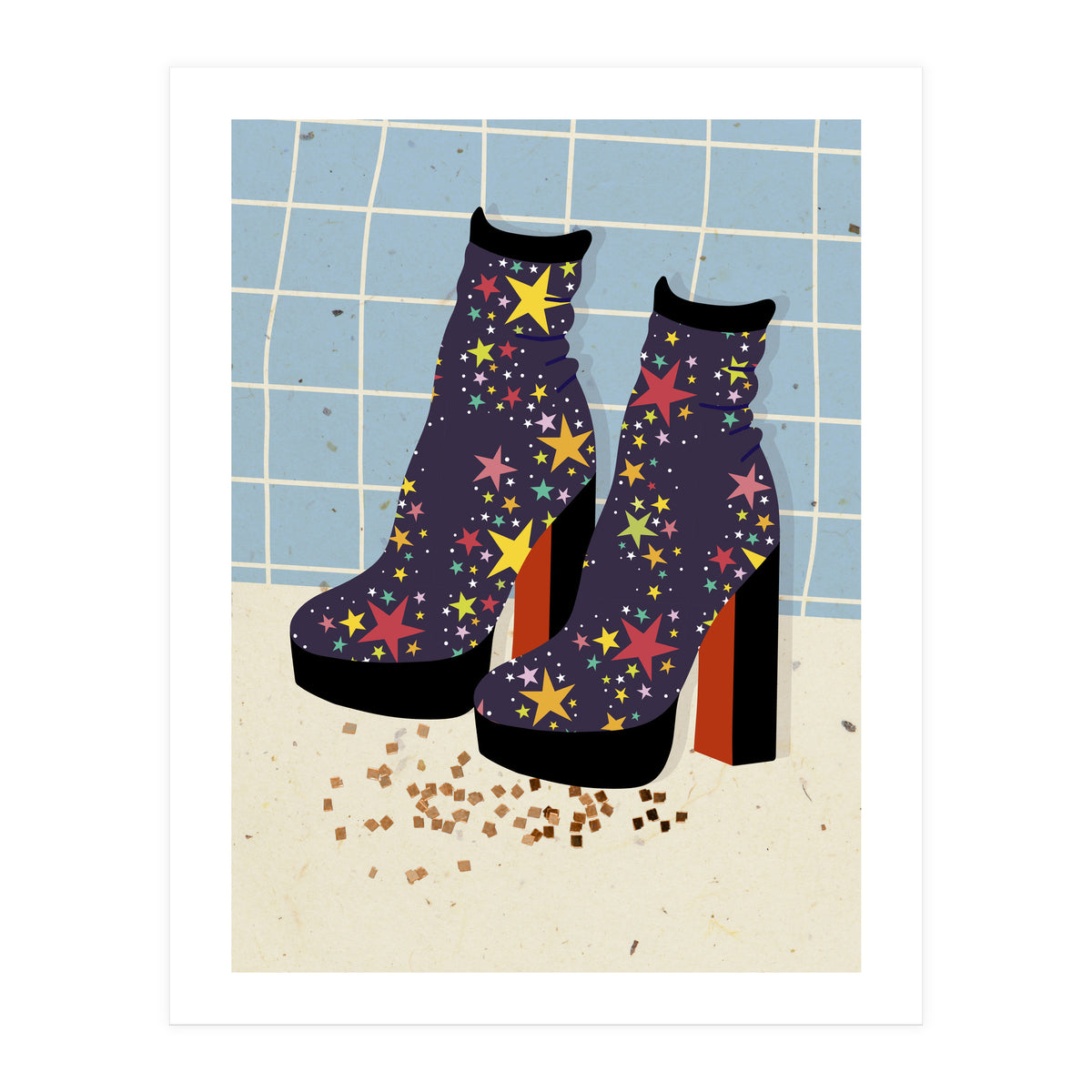 Starry Disco Shoes (Print Only)