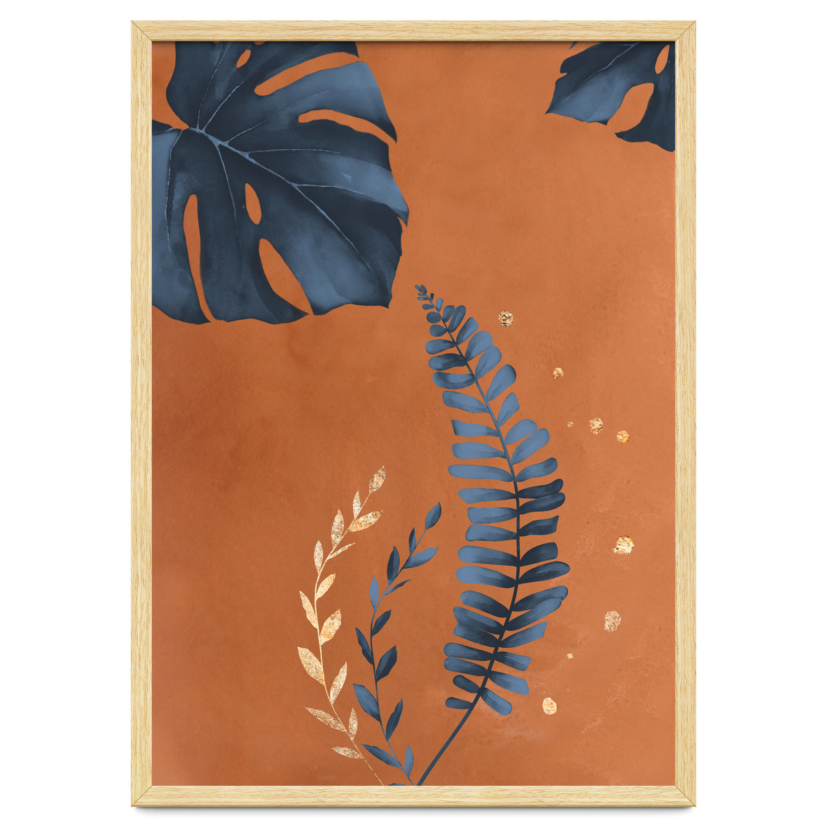 Monstera Leaf Terracotta