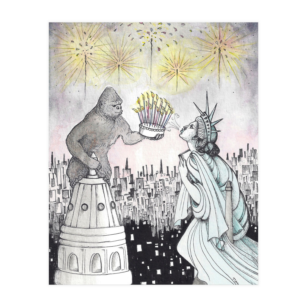 Happy 4th Of July (Print Only)