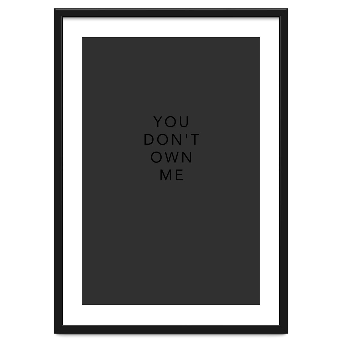YOU DON’T OWN ME