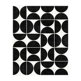 Mid-Century Modern Pattern No.3 - Black and White Concrete (Print Only) thumbnail