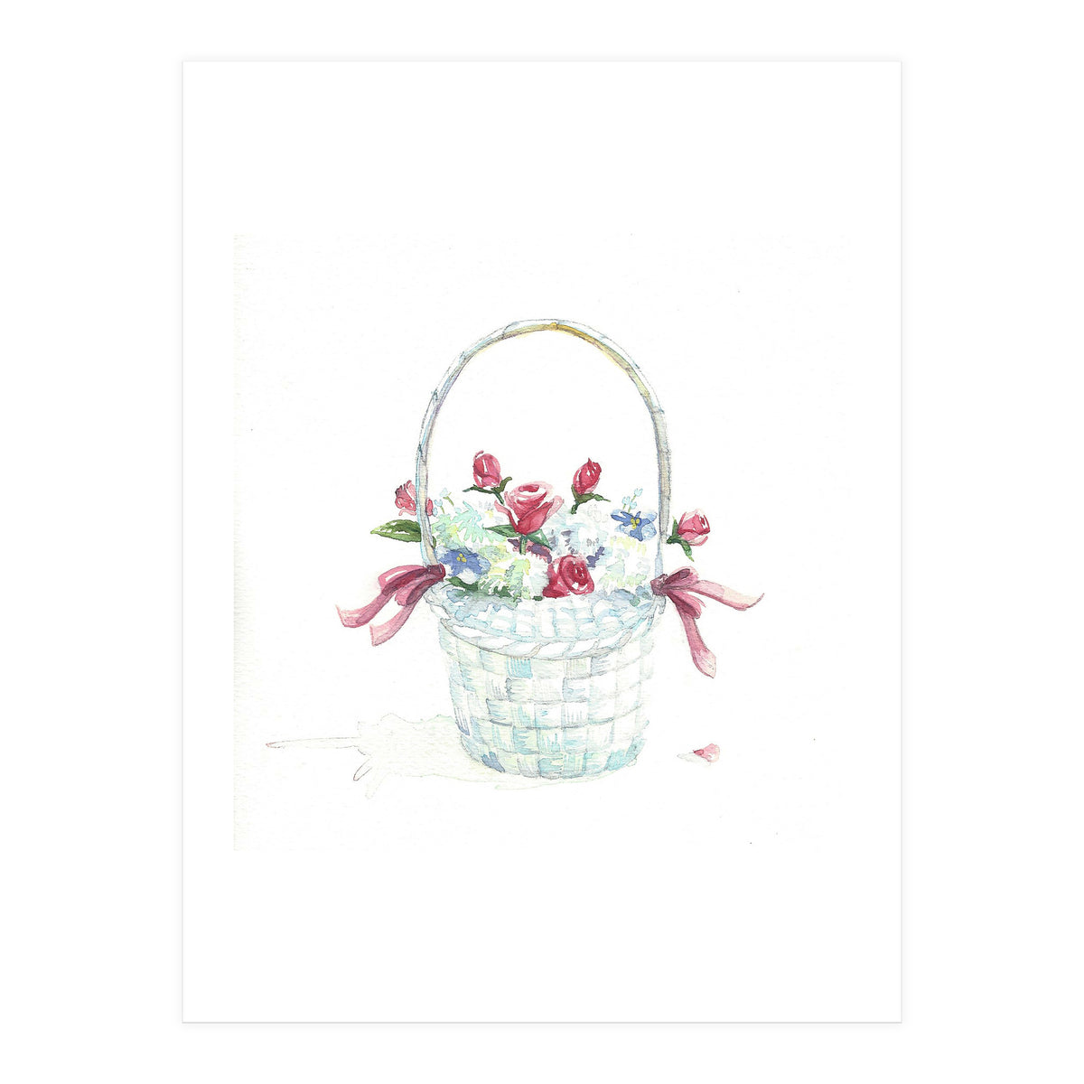 Basket of Roses (Print Only)