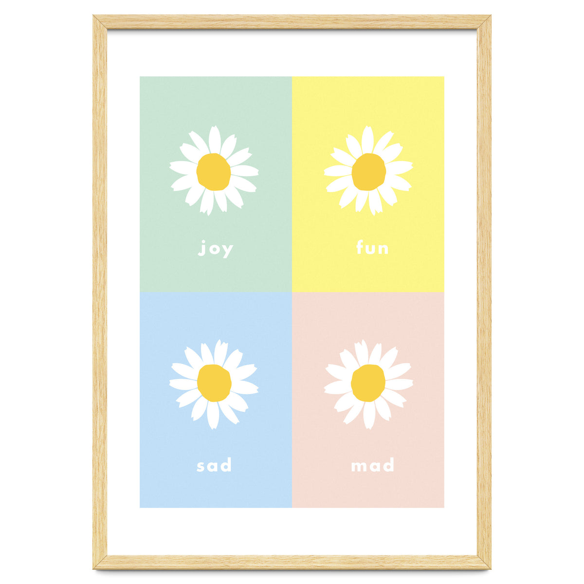 emotions - colorful - pop flower - joy - mad- sad - fun