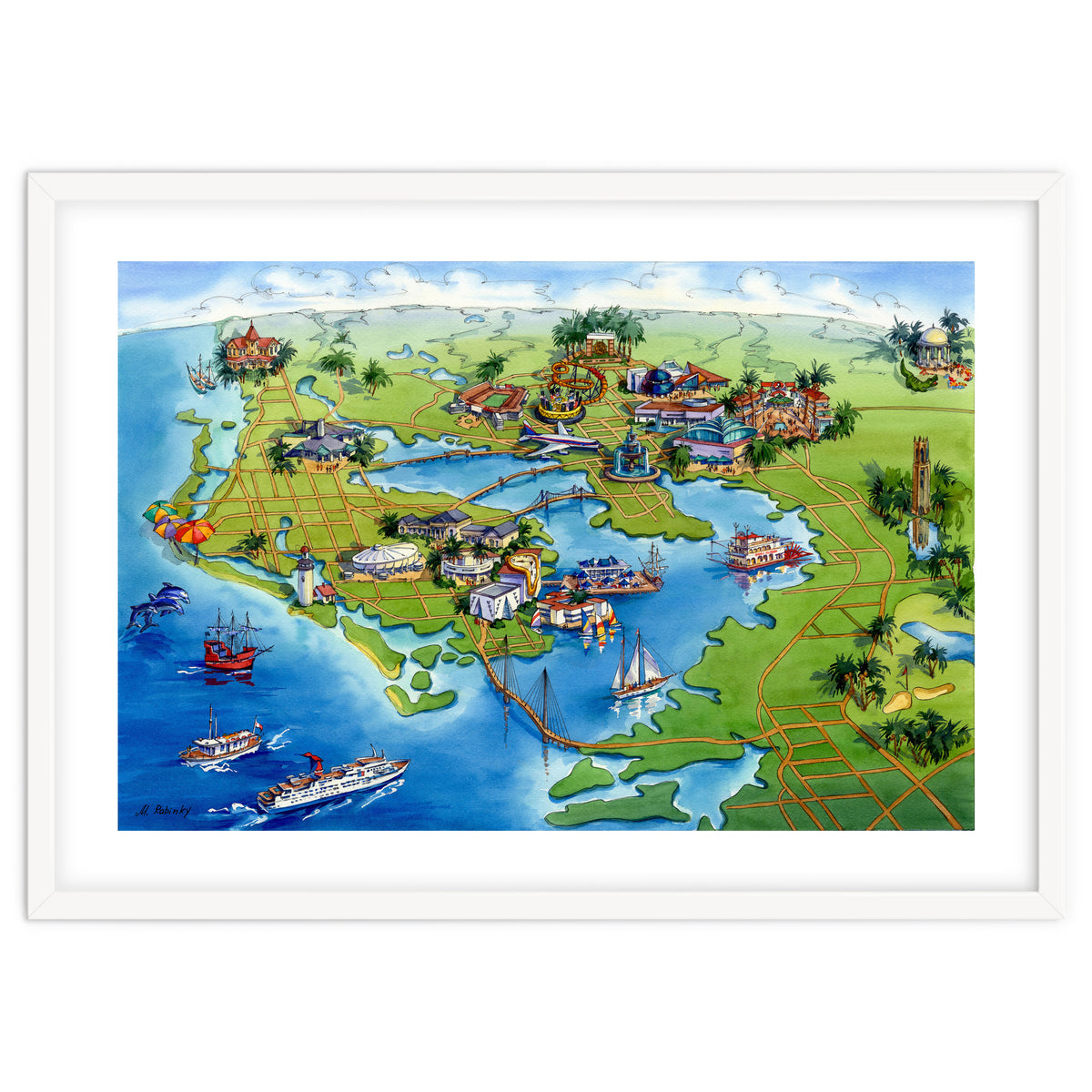 Tampa Bay Illustrated Map