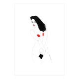 Untitled #19 - Nude in black and red (Print Only) thumbnail
