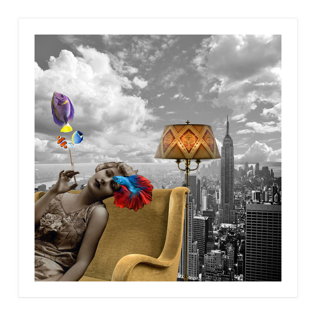 Pisces - Collage (Print Only)