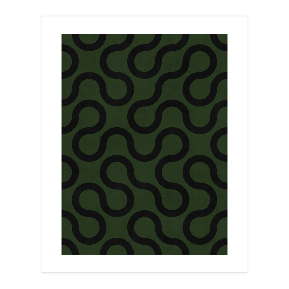 My Favorite Geometric Patterns No.33 - Deep Green (Print Only)