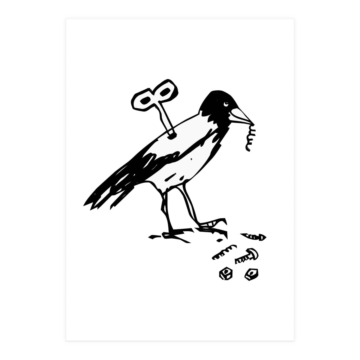 Mechanical Crow (Print Only)