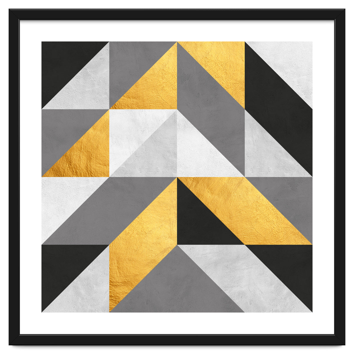 Gray and Gold Composition V