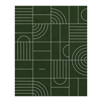My Favorite Geometric Patterns No.24 - Deep Green (Print Only)