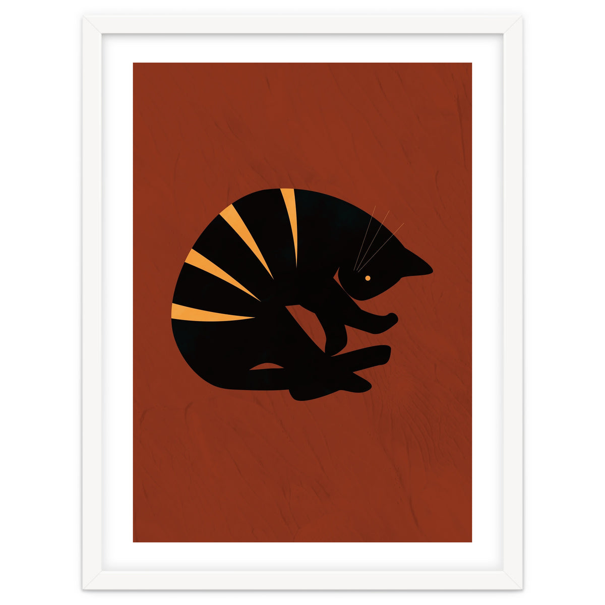 Black Cat Modern Terracotta