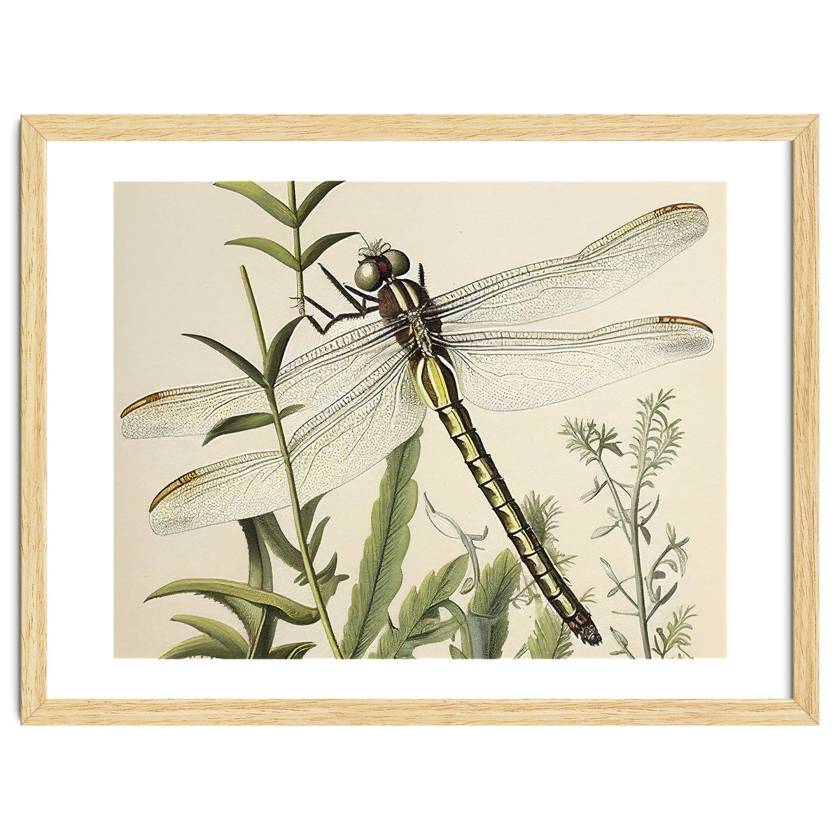 Dragonfly Vintage Illustration
