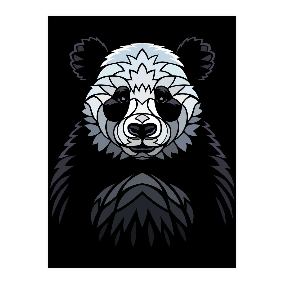 Tribal frontal Panda (Print Only)