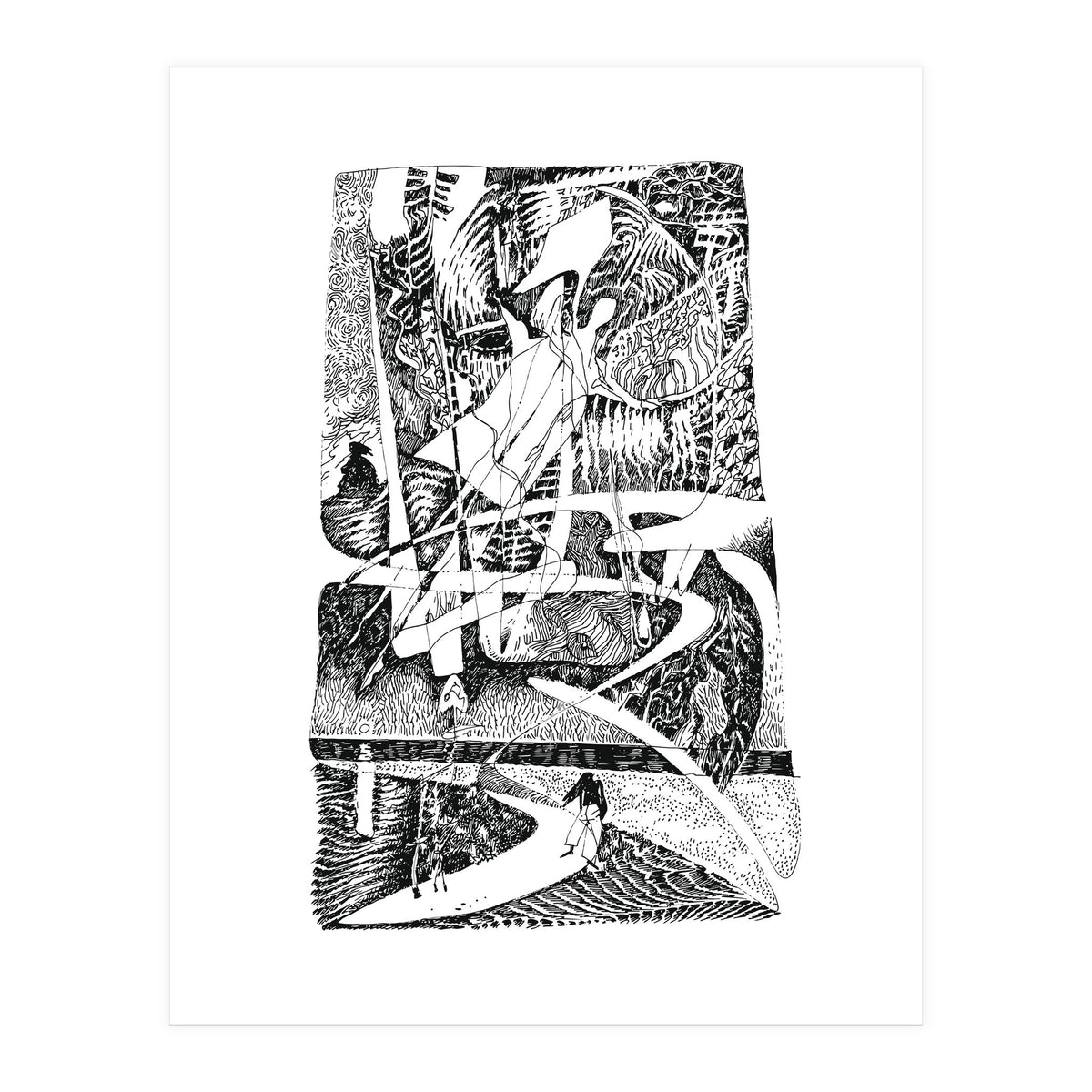 Abstract Angel Of A Dreams (Print Only)