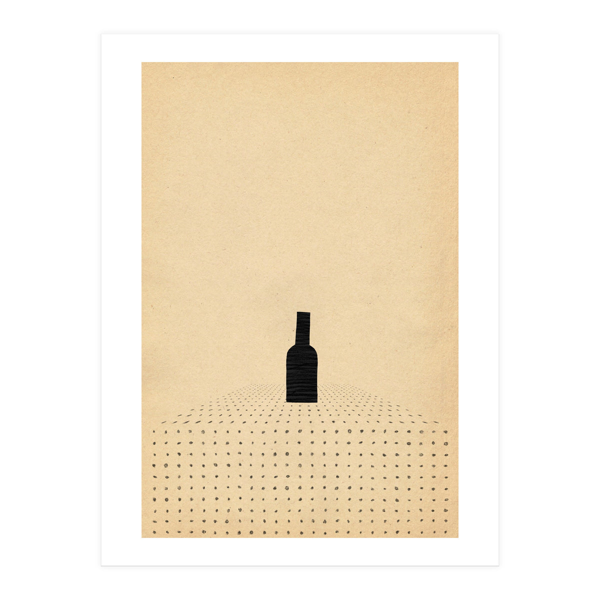 Wine bottle on the table (Print Only)