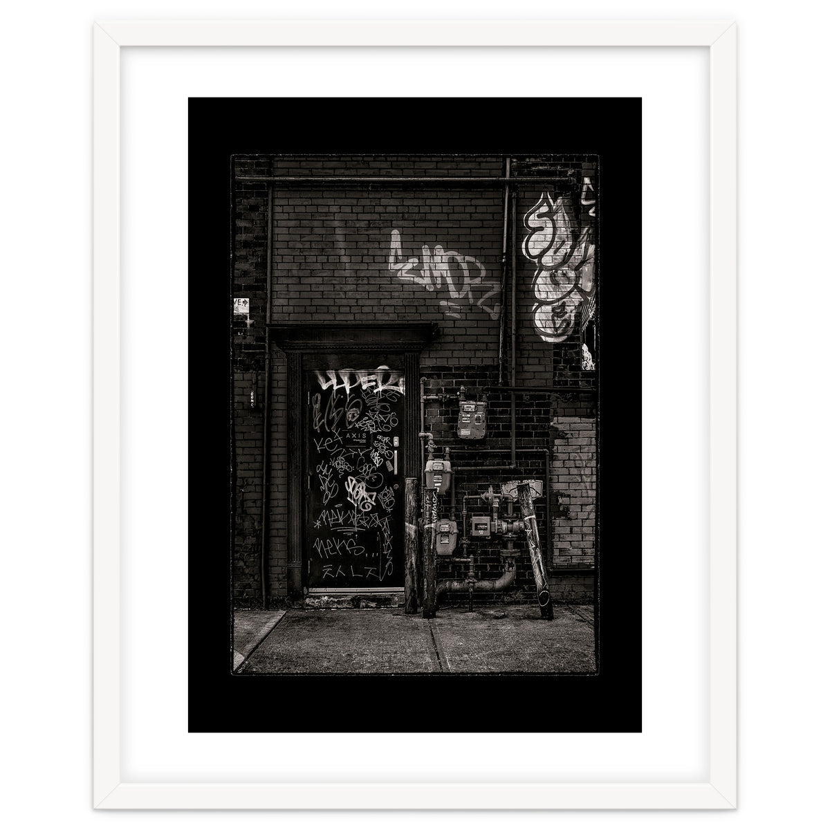 Alleyway Pipes No 4 with Border