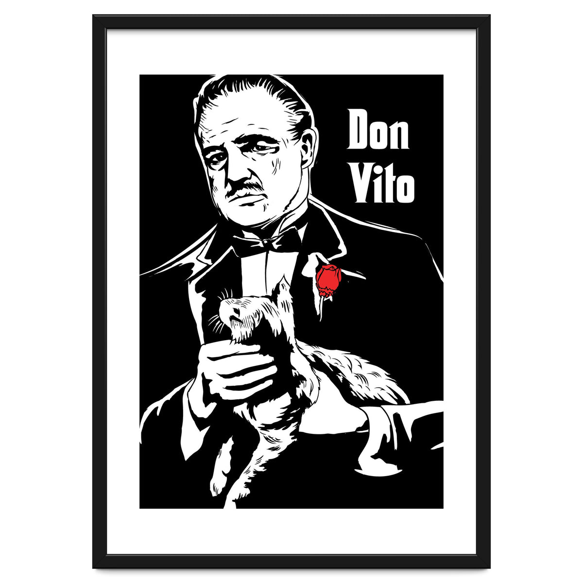Don Vito The Godfather movie poster