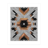 Urban Tribal Pattern No.6 - Aztec - Concrete and Wood (Print Only) thumbnail