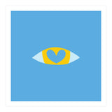 Heart Eye - BLUE (Print Only) thumbnail