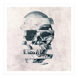 Glitch Skull Mono (Print Only) thumbnail