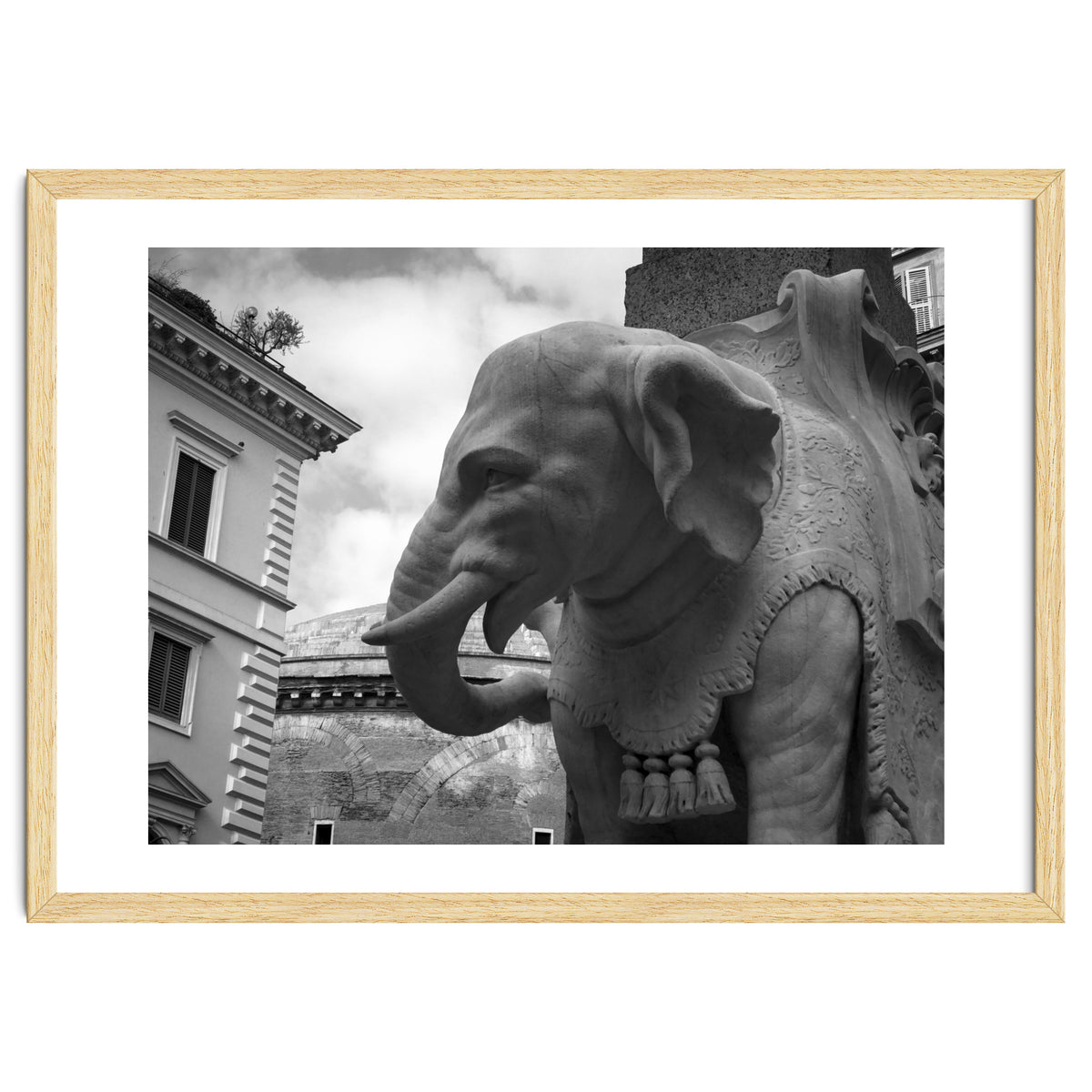 Elephant and Obelisk