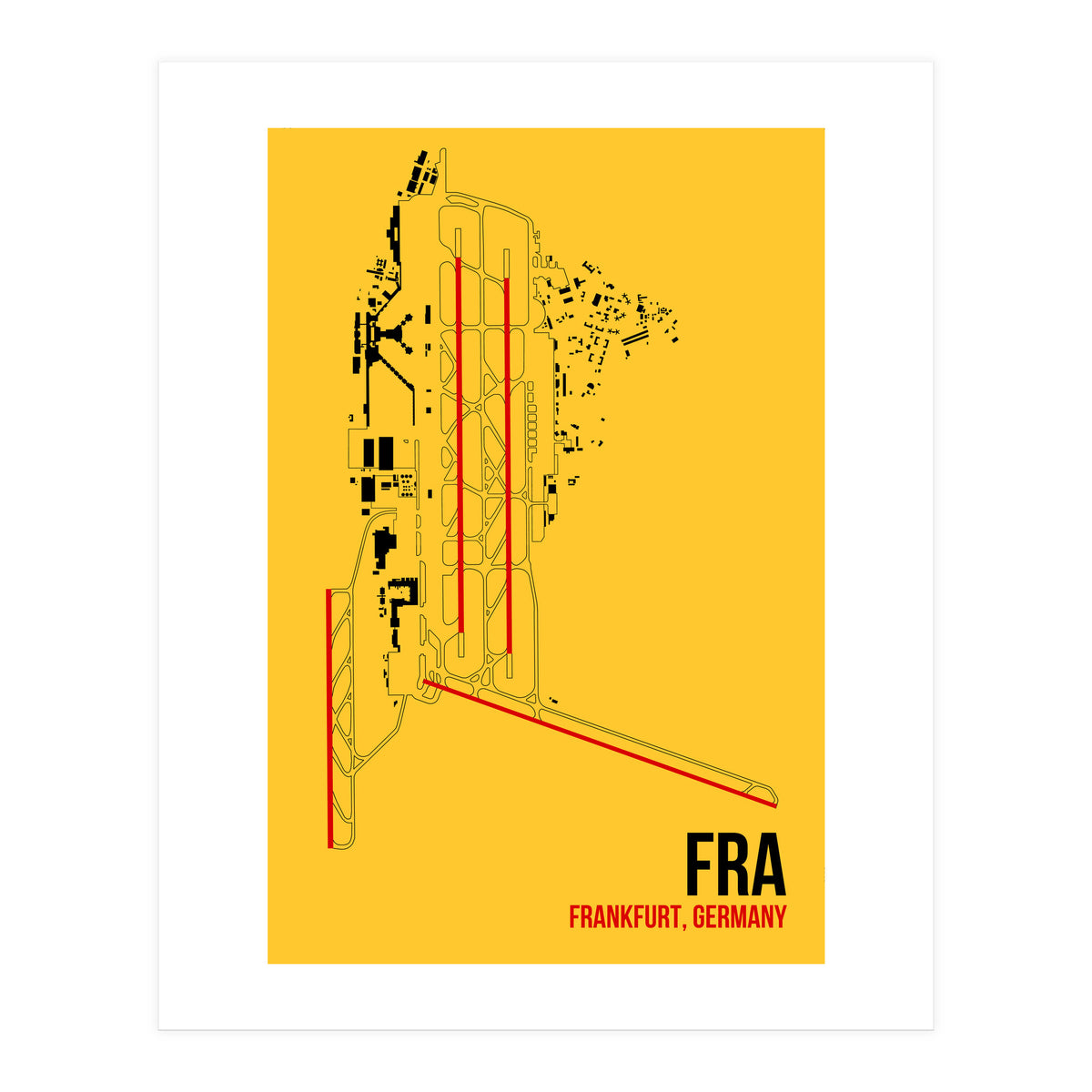 Frankfurt Airport Layout (Print Only)
