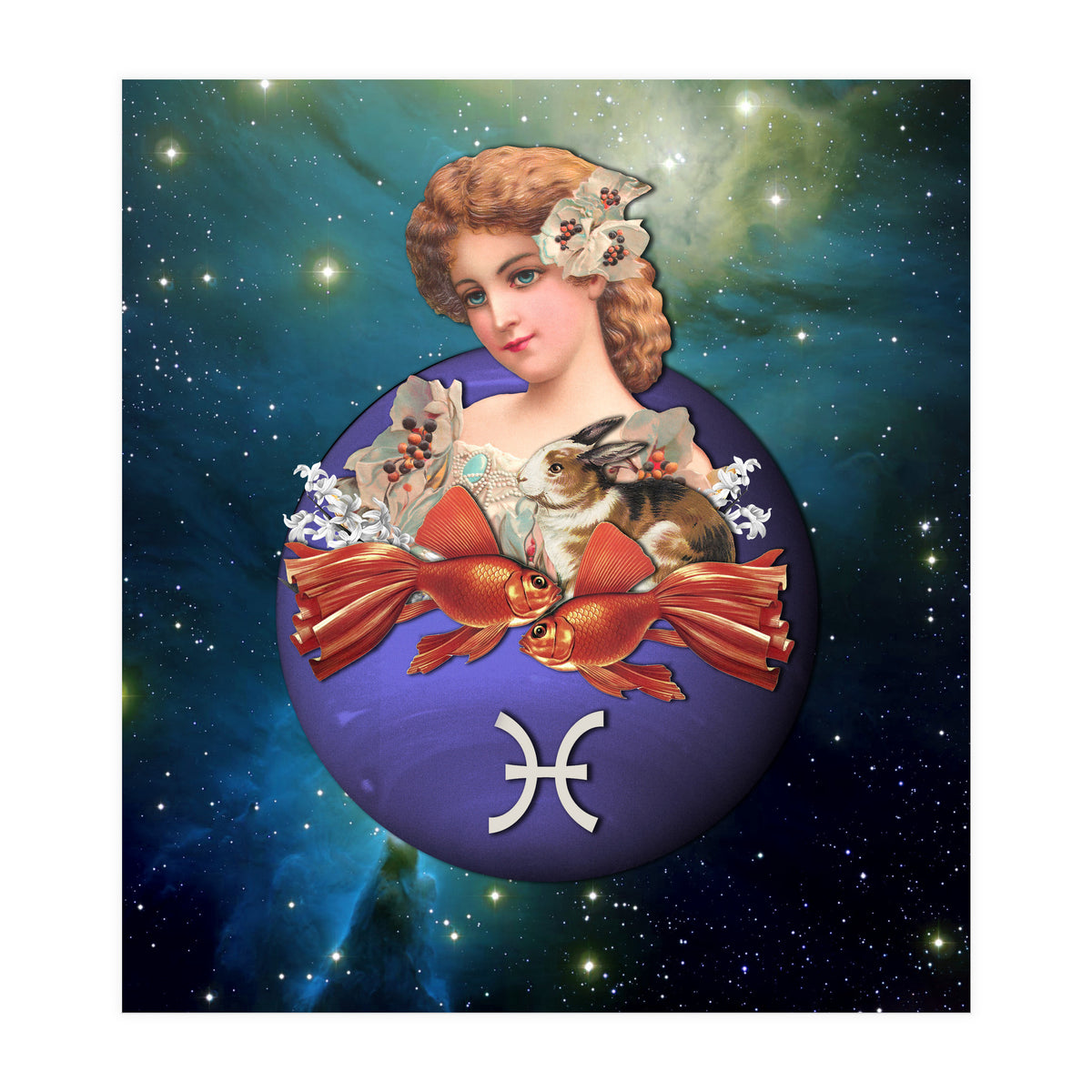 Pisces Zodiac Sign (Print Only)