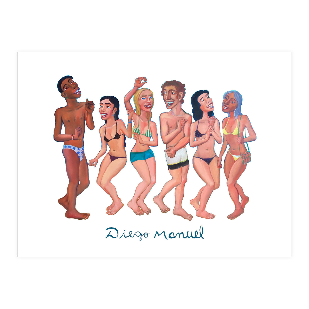 Fiesta En La Playa 4 B (Print Only)