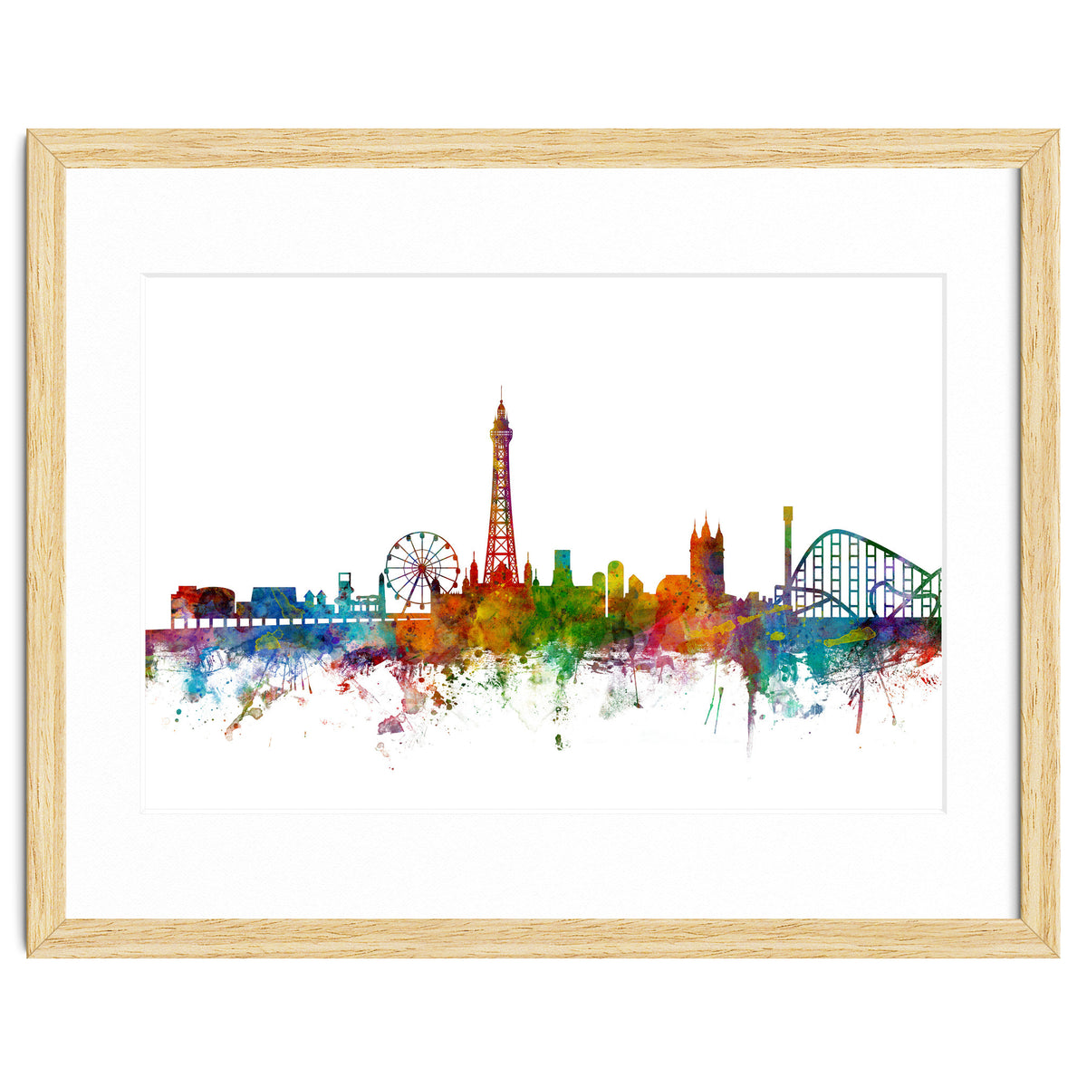 Blackpool England Skyline