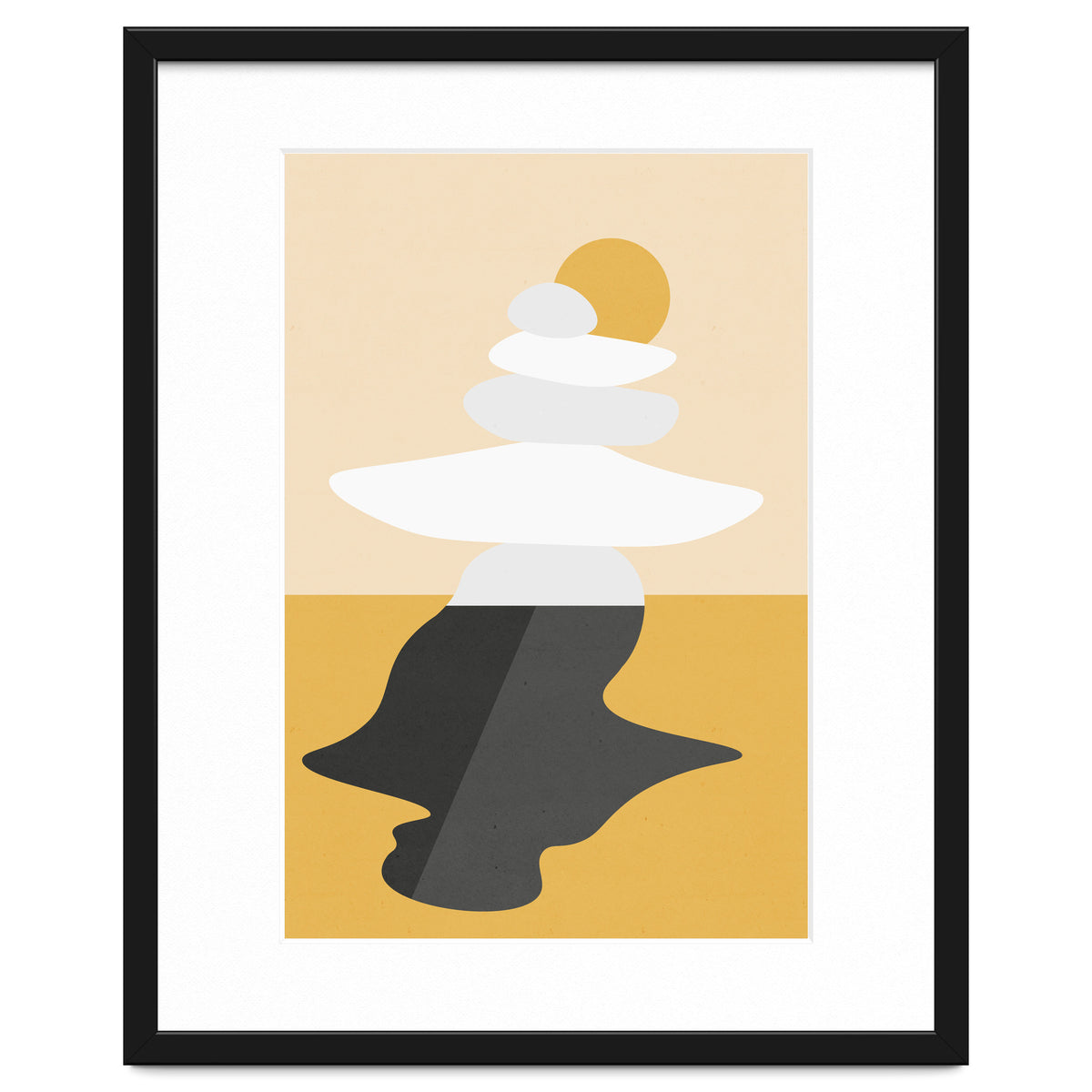 Abstract Cairn - Golden Desert