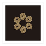 Golden floral lines | abstract minimal (Print Only) thumbnail
