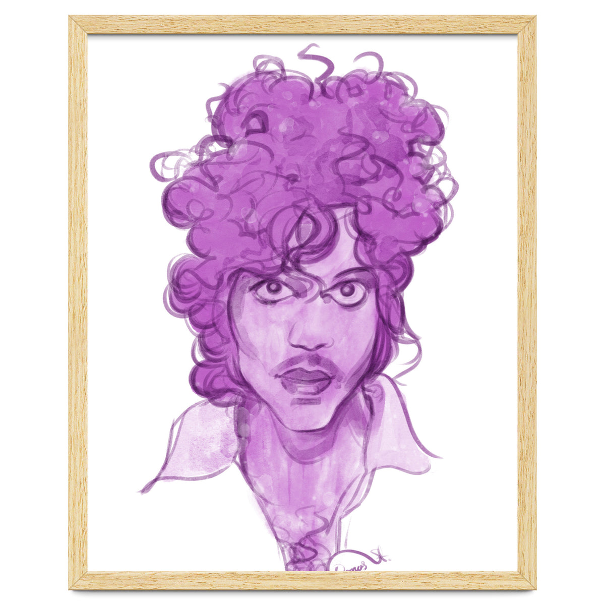 Prince Watercolor illustration