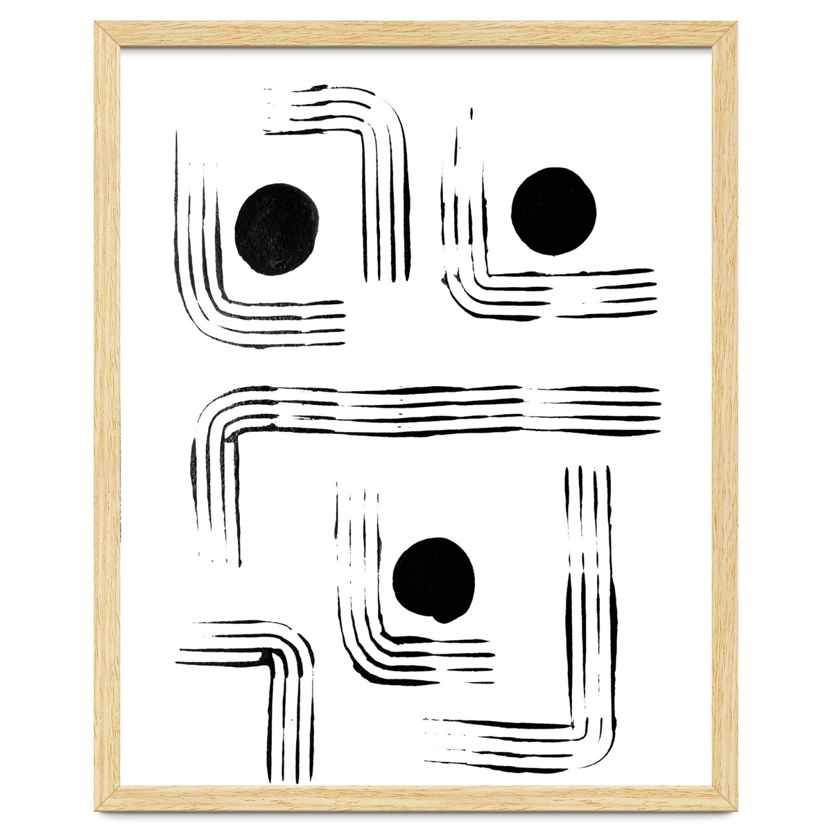 Mid-century Modern Monochrome Print #2