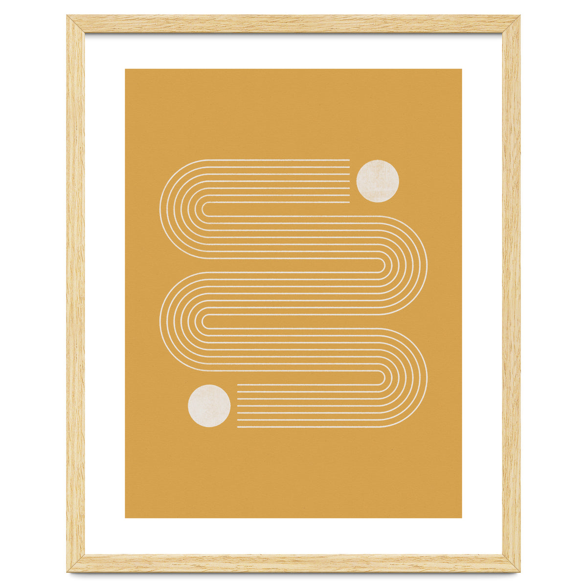 Mid-Century Modern No.20 - Woodblock Print