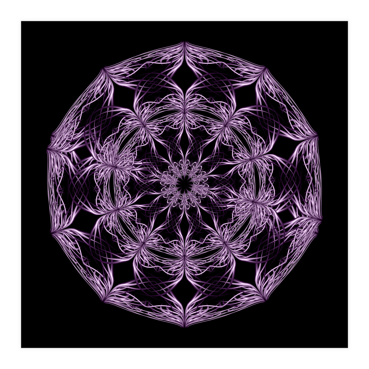 Mandala purple and black (Print Only)