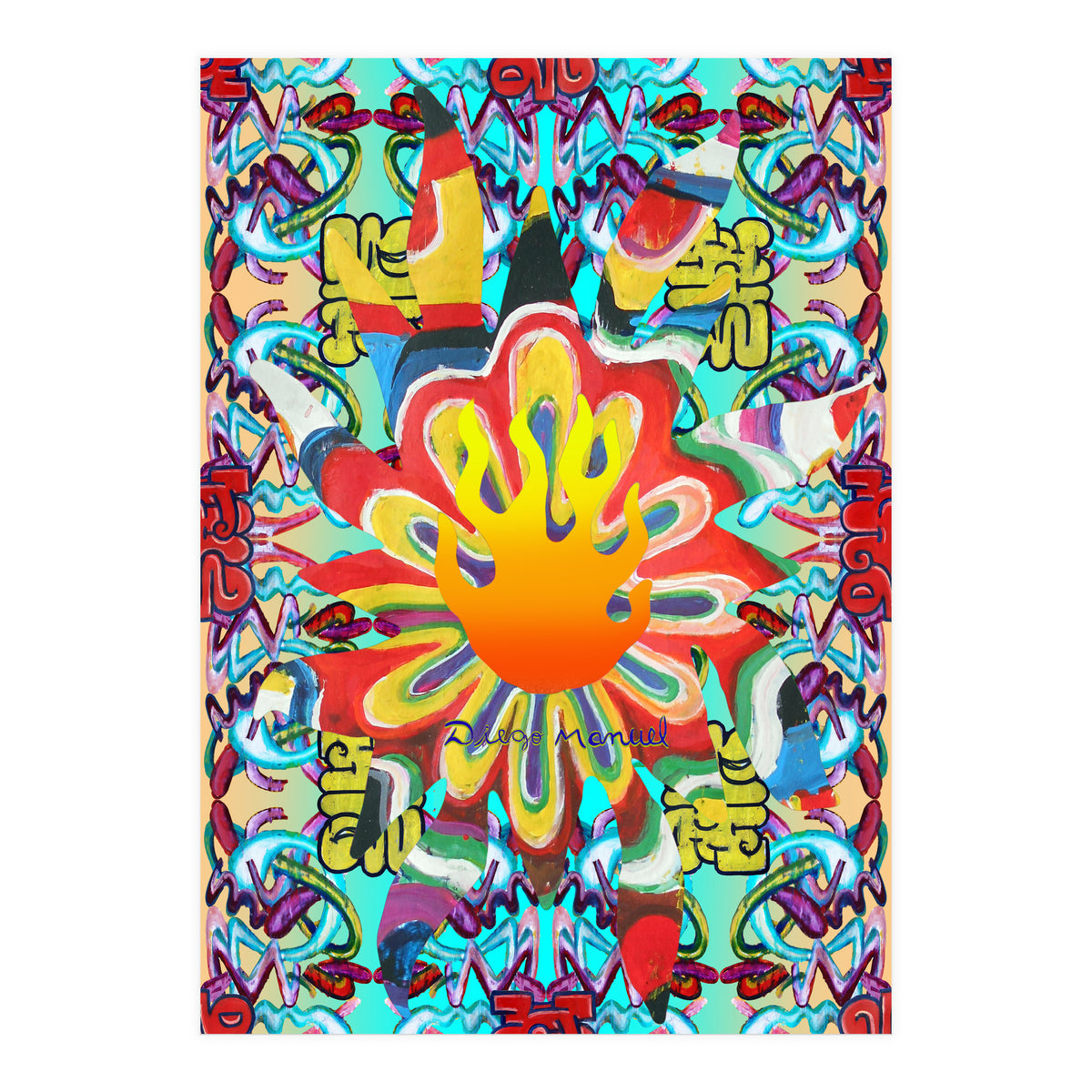 Fuego Y Graffiti 39 (Print Only)