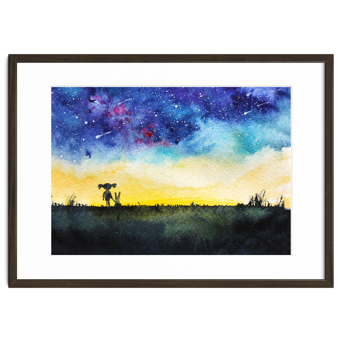 Baby girl's wishes || watercolor for nursery, kids room